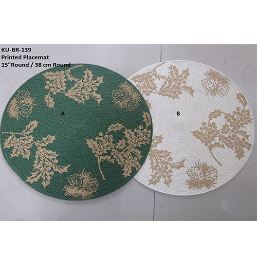Sanyog Designs - Printed Round Placemats
